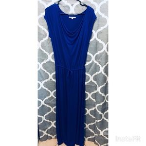 Gap, Extra Long Maxi Dress Royal Blue Size Med